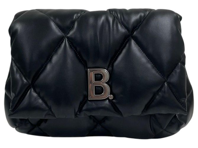 Balenciaga Clutch acolchoado Touch Puppy Preto