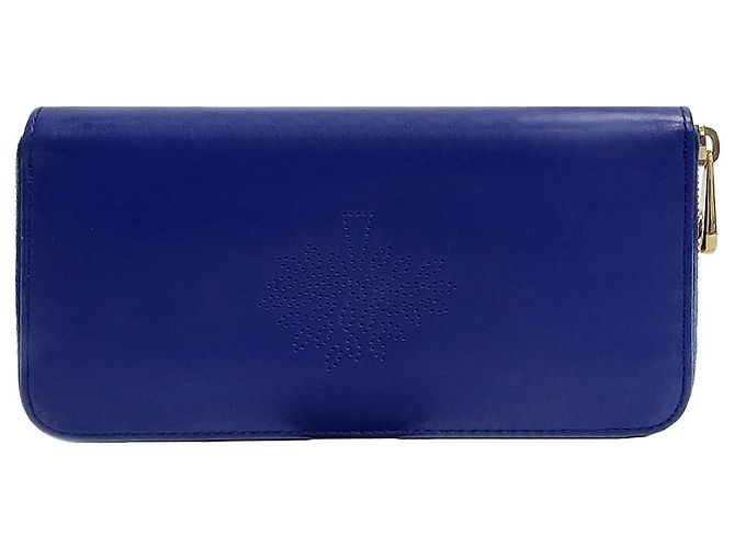 Mulberry Blossom Napa Blue Long Wallet