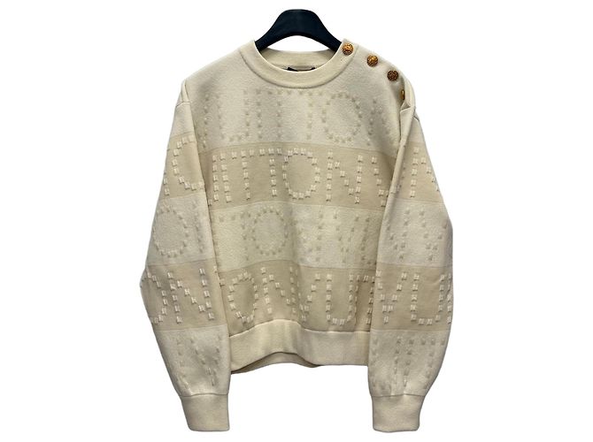 Louis Vuitton Chanki Stripe Strickpullover (Oversized Damen) Golden 