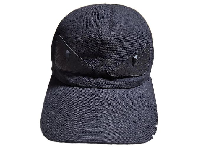Fendi Leather Monster Patch Baseball Cap OS Multiple colors
