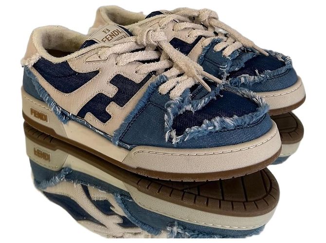Fendi Zapatillas de denim Multicolor
