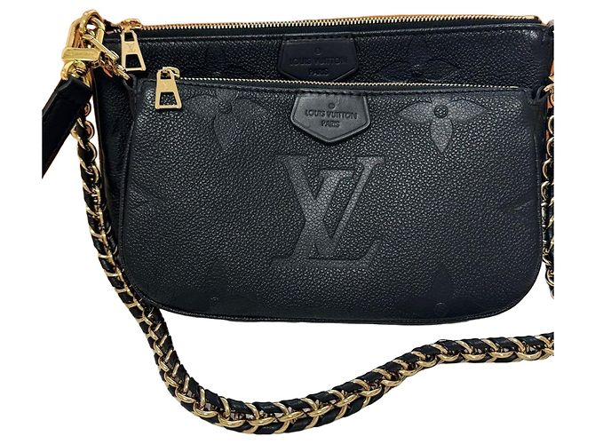 Louis Vuitton Anprint Multi Pouch Accessories Borsa a tracolla Nero