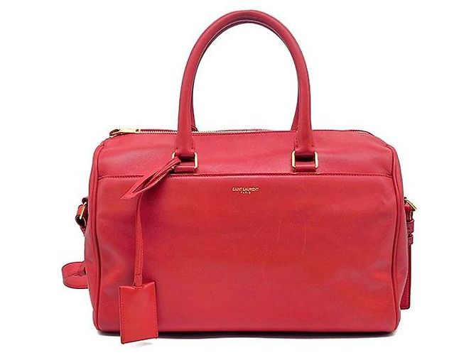 Saint Laurent Borsa da weekend Rosso 