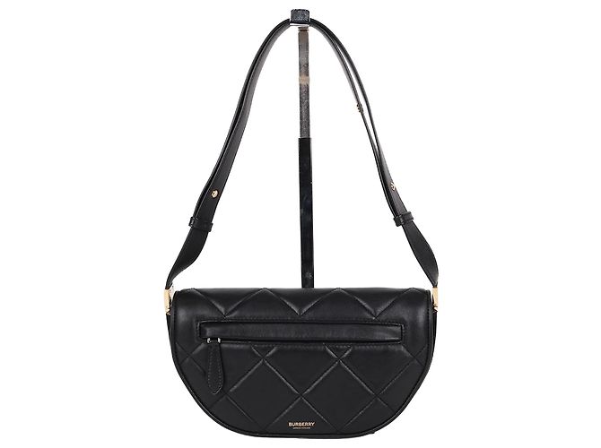 Burberry Pequena bolsa de ombro Olympia acolchoada preta Preto