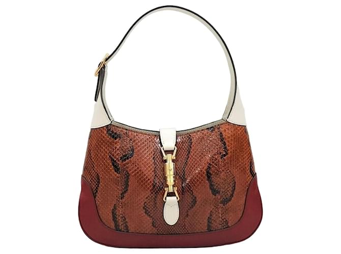 Gucci Bolsa New Jackie Small em python Multicor
