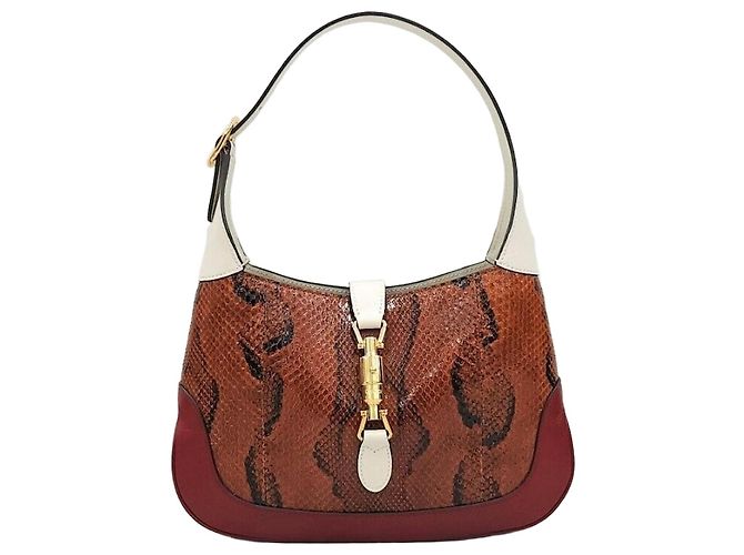Gucci Petit sac New Jackie en python Multicolore