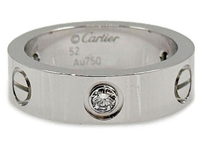 Cartier Love Ring Ring Ring Weiß 