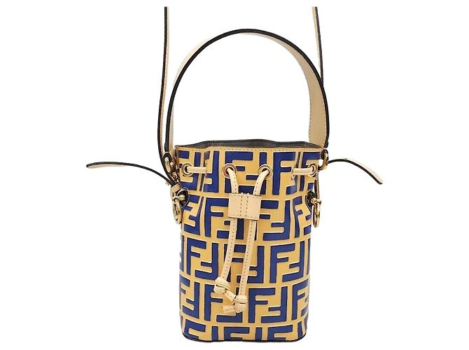 Fendi Borsa a secchiello in pelle ff FF Montrejo