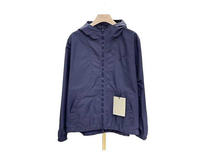 Louis Vuitton Giacca a vento reversibile con monogramma Blu