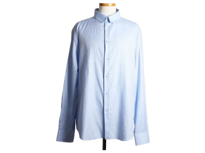 Louis Vuitton Camicia a righe con monogramma blu 