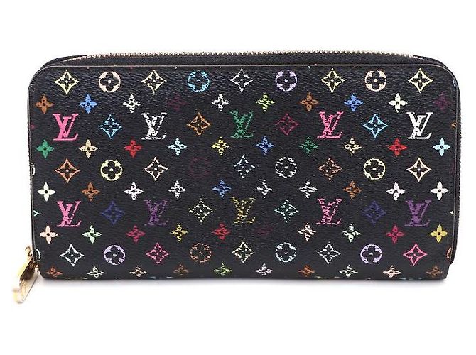 Louis Vuitton Monogram Black Multi Zippy Wallet
