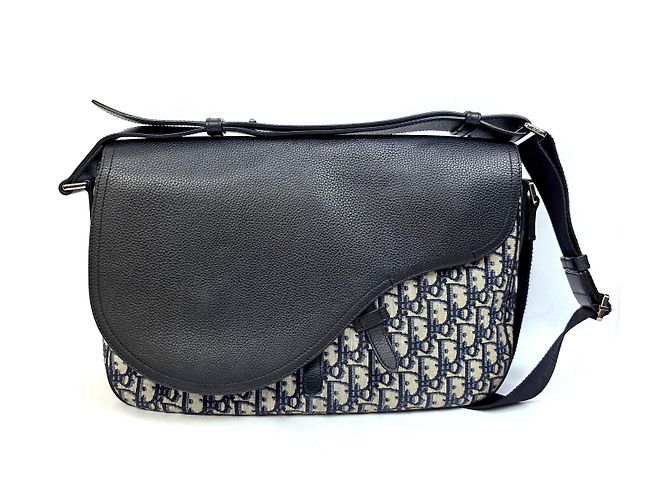 Dior Borsa Messenger Oblique Saddle Large Marrone