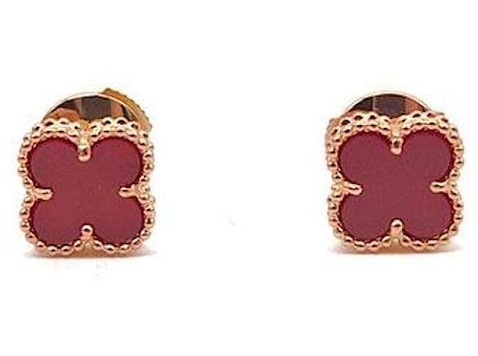 Van Cleef & Arpels Sweet Alhambra Earrings Pink 