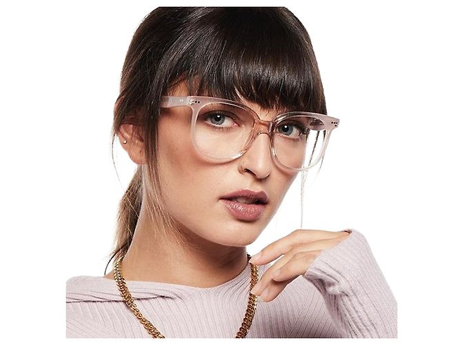 Céline Square Acetate Frame Transparent Pink Oversized Multiple colors