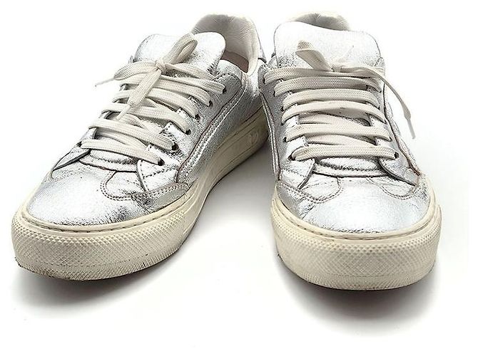 Salvatore Ferragamo Ferragamo Gancini Sneaker Silber