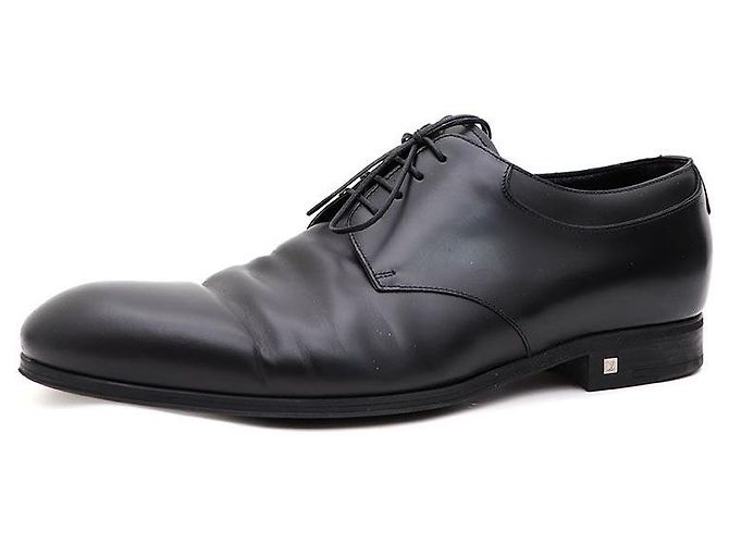 Louis Vuitton Derbies pour hommes en cuir avec logo LV Noir