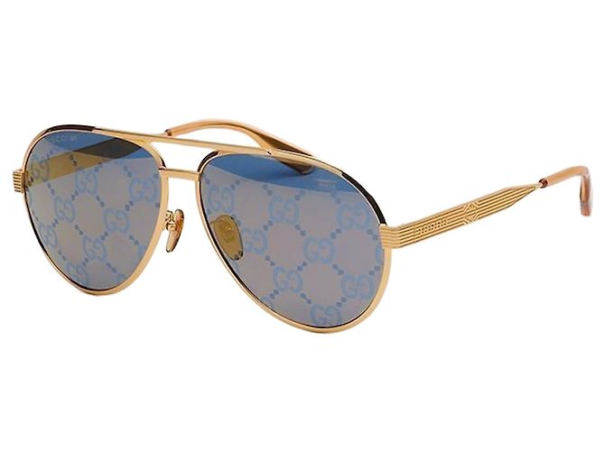Gucci Sunglasses Luxury Mirror Metal Logo Pattern Oversized Multiple colors