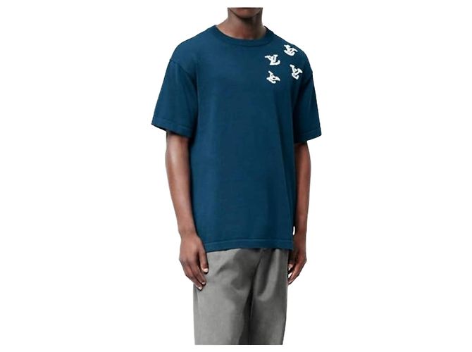 Louis Vuitton Jazz Trumpeter Strickhemd mit kurzen Ärmeln Mehrfarben