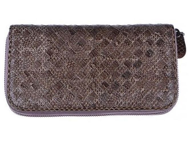 Bottega Veneta Cartera larga de malla Multicolor