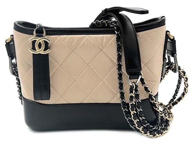 Chanel Bolsa Hobo Gabrielle Small Marrom