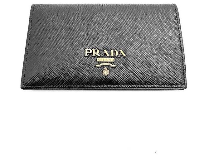 Prada Saffiano Wallet Black