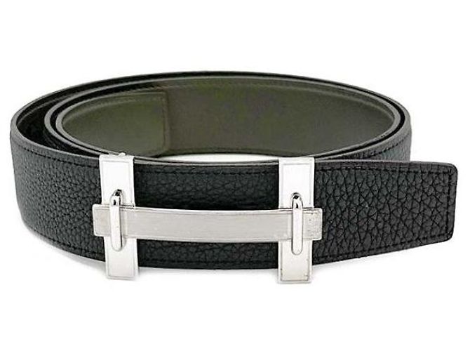 Hermès Cinturón Reversible Jumping Negro 