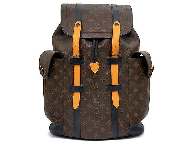Louis Vuitton Monogram Macassar Radiant Sun Christopher Backpack MM Black