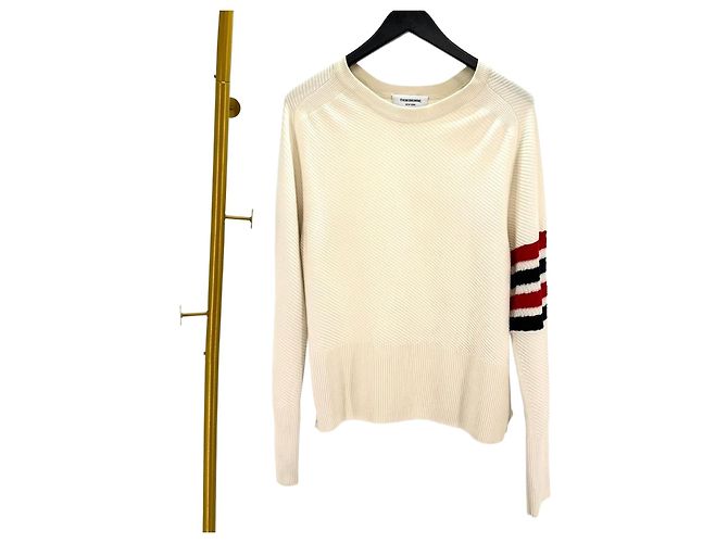 Thom Browne Wollstrick mit diagonalem Armband Mehrfarben