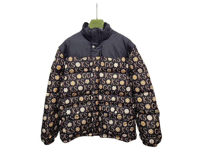 Gucci Giacca puffer Black Scott Printed Nero