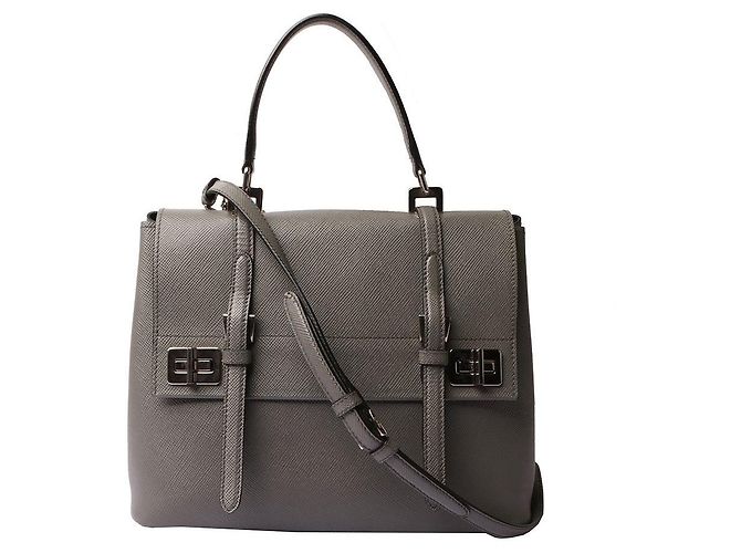 Prada Borsa a Spalla Saffiano Queer Marrone