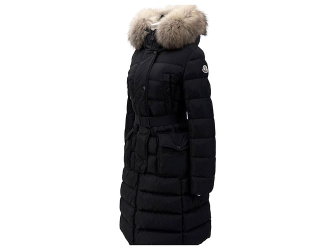 Moncler Chloe Langer Daunenmantel Silber