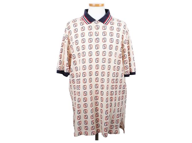 Gucci Polo de algodón con estampado Horsebit XL Multicolor