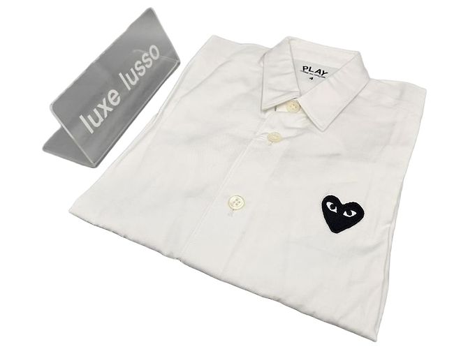 Gucci Comme des Garçons Kids Heart Button-Up Shirt White