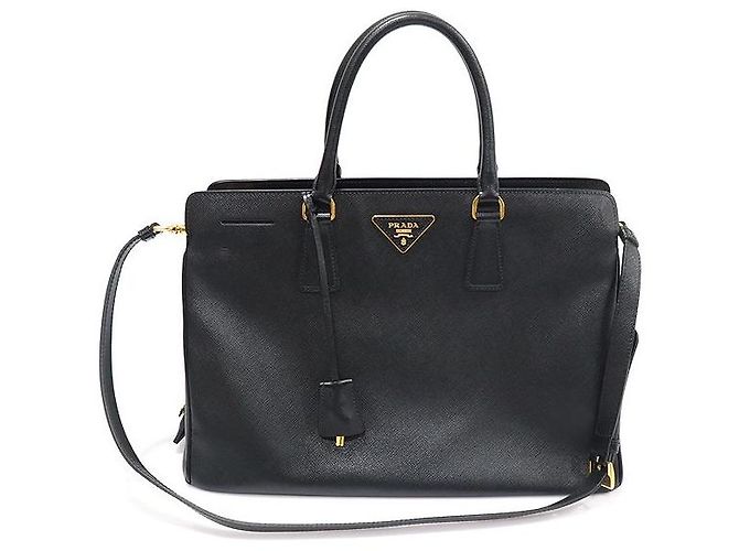 Prada Black Saffiano Lux Noir
