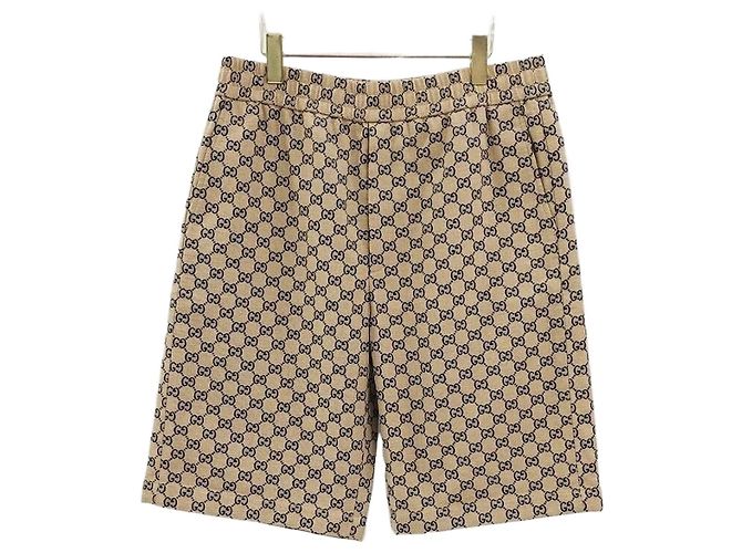 Gucci Supreme GG Cotton Blend Drawstring Shorts Orange