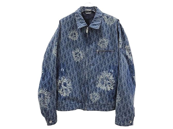 Dior Denim Tears Oblique Denim Blouson Blau