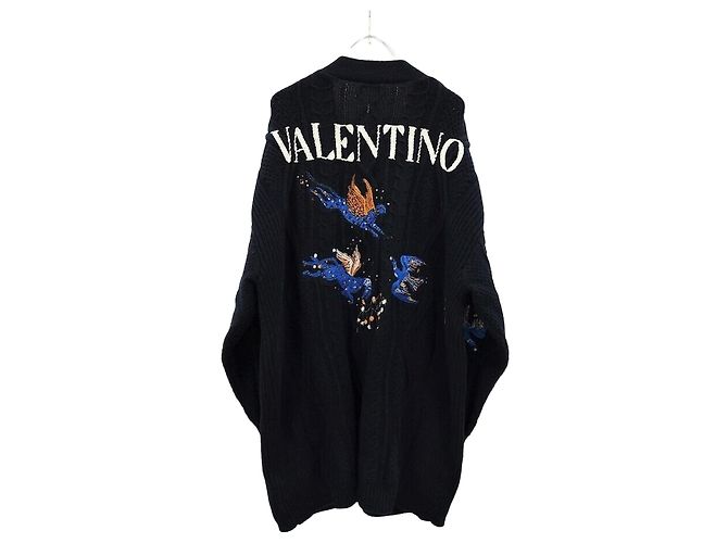 Valentino Cardigan mit Logo-besticktem Tier Mehrfarben