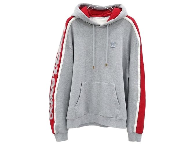 Louis Vuitton Moletom com capuz com patch bordado Signature