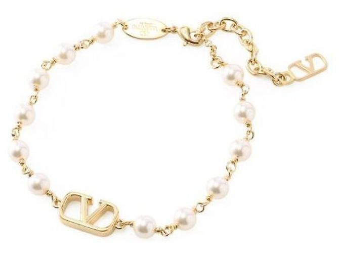 Valentino Bracciale Signature con Perle D'oro 