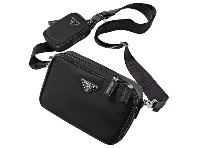 Prada Borsa a tracolla RE-NYLON con logo Triangle XMP Nero 