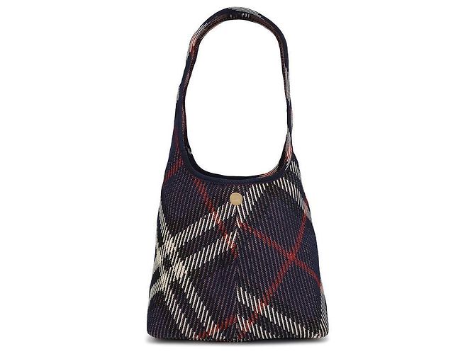 Burberry Pequena bolsa de ombro em malha xadrez