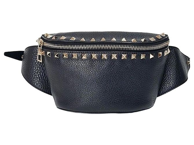 Valentino Sac ceinture Rockstud Noir