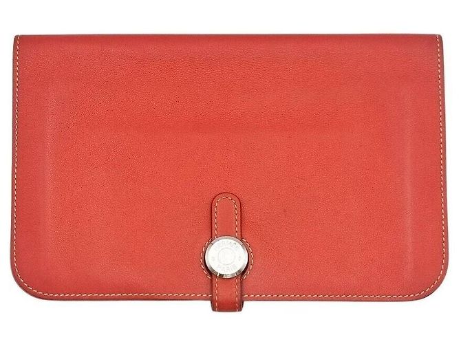 Hermès Cartera larga Dogon Rosa