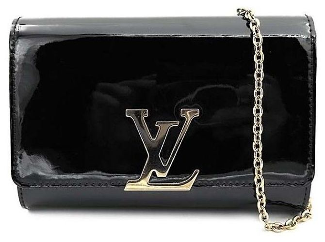 Louis Vuitton Sac bandoulière Vernis Louise Noir