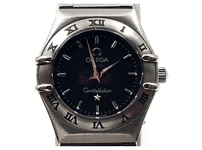 Omega Relógio de aço Constellation Multicor