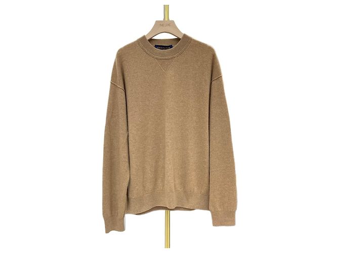 Louis Vuitton Wollpullover Sand Braun 