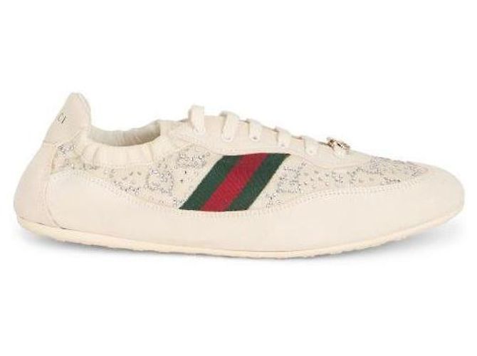 Gucci Shift Crystal Sneaker Weiß