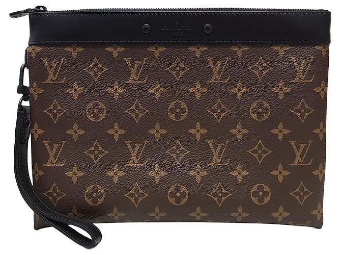 Louis Vuitton Monogram Pochette Tournage Strap Clutch Bag