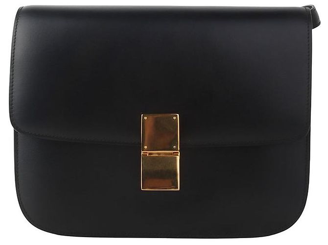 Céline Borsa Classic Box Medium Oro D'oro 
