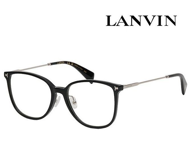 Lanvin Eyeglass Frame Luxury Square Black Lightweight Acetate Multiple colors